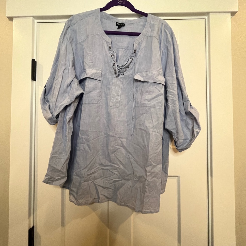 Torrid chambray shirt